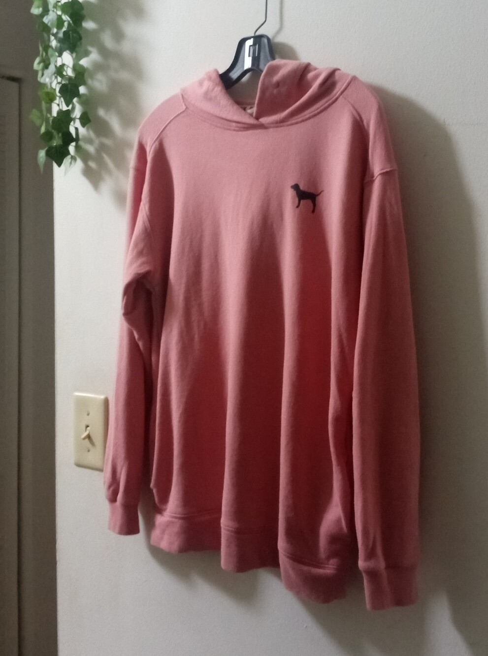 Victoria's Secret Pink Crewneck Hoodie with Dog Logo